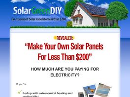 Go to: SolarGreenDIY [New - Click Here Now ]  - Make $10k+/mo As An Affiliate.