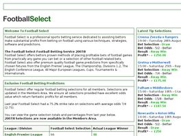 Go to: Football Select.