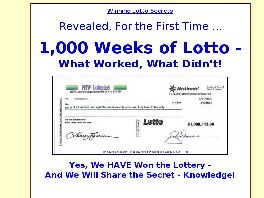 Go to: 1,000 Weeks Of Lotto - What Worked, What Didnt!