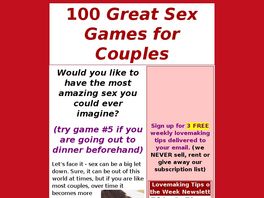 Go to: 100 Great Sex Games For Couples By Michael Webb, Oprah Love Expert