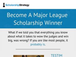 Go to: Scholarship Strategy