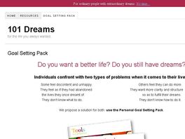 Go to: Personal Goal Setting Pack