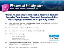 Go to: Placement Intelligence - Google Placement Targeting Made Easy!