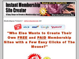 Go to: Membership Site Software Lucrative 75% Commissions