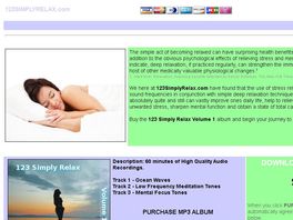 Go to: 123 Simply Relax Volume 1 - Deep Relaxation Album.