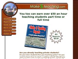 Go to: Make Money Teaching.
