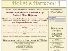 Go to: Holistic Harmony Network.