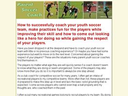 Go to: Parent Soccer Coach.