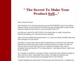 Go to: Secrets Of Sales.