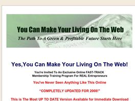 Go to: You Can Make Your Living On The Web.