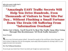 Go to: Easy Traffic Steps - The Ultimate Traffic Guide