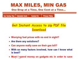 Go to: Max Miles, Min Gas.