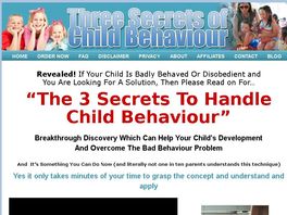 Go to: The Three Secrets To Handle Child Behaviour