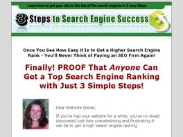 Go to: 3 Steps To Search Engine Success Book - Search Engine Optimization SEO