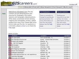 Go to: Giscareers.com.