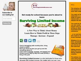 Go to: Surviving Limited Income