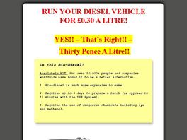 Go to: Run Your Diesel Vehicle For Ã‚Â£0.30 A Litre.