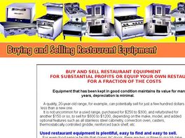 Go to: Buying and Selling Restaurant Equipment