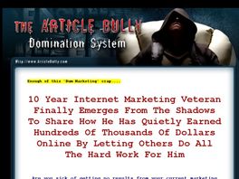 Go to: The Article Bully Domination System