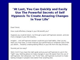 Go to: Ultimate Self Hypnosis Course