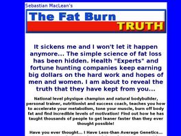 Go to: Sebastian Macleans The Fat Burn Truth