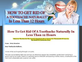 Go to: Discover How To Cure Toothache Naturally In 12 Hours.