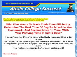 Go to: Attain College Success!