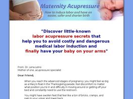 Go to: Maternity Acupressure Guide: Easier, Shorter And Safer Birth