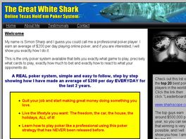Go to: The Great White Shark Online Texas Hold'em Poker System