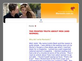 Go to: Understanding Men (Mantastic. The Man Operator's Guide For Women).