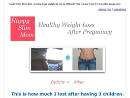 Go to: Happy Slim Mom ~ Losing Weight After Pregnancy