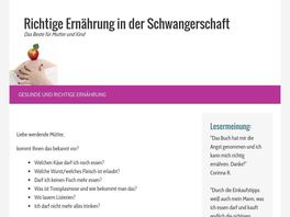 Go to: German Version - Eating Well During Pregnancy
