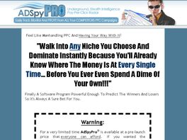 Go to: AdSpy Pro - The most awarded PPC Spying Software