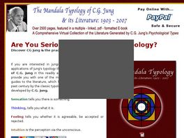Go to: The Mandala Typology Of C.g. Jung & Its Literature: 1903 - 2007.