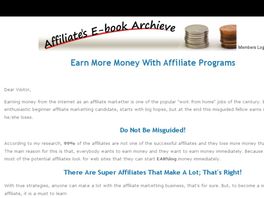 Go to: Affiliate's E-book Archive: Start Learning From Here.