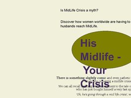 Go to: His Midlife - Your Crisis