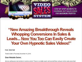 Go to: Video Sales System