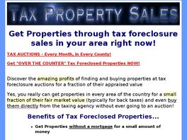 Go to: Tax Property Sales.