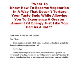 Go to: How To Become A Vegetarian