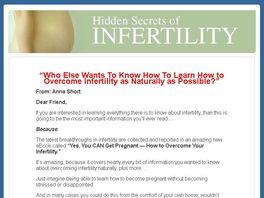 Go to: Yes, You Can Get Pregnant -- How To Overcome Your Fertility.