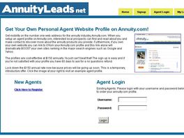 Go to: Get an Annuity.com Agent Profile! Generate Annuity Leads!