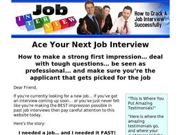 Go to: Perfect Job Interview.