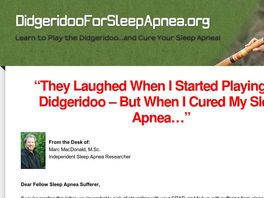 Go to: Cure Sleep Apnea With This Crazy New Treatment - The Didgeridoo!
