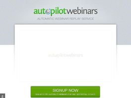 Go to: Autopilot Webinars - The Automated Webinar Replay Service
