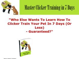 Go to: Clicker Training Lessons