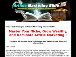 Go to: Article Marketing Bible.