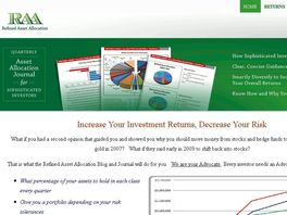 Go to: Asset Allocation Journal For Sophisticated Investors