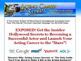 Go to: Acting Career Secrets. ***high Conversion Rates
