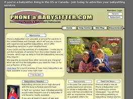 Go to: Phone A Babysitter.com.