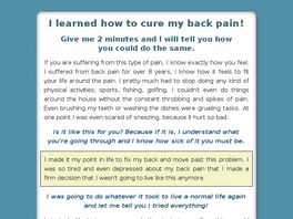 Go to: 5-Step Back Pain System.